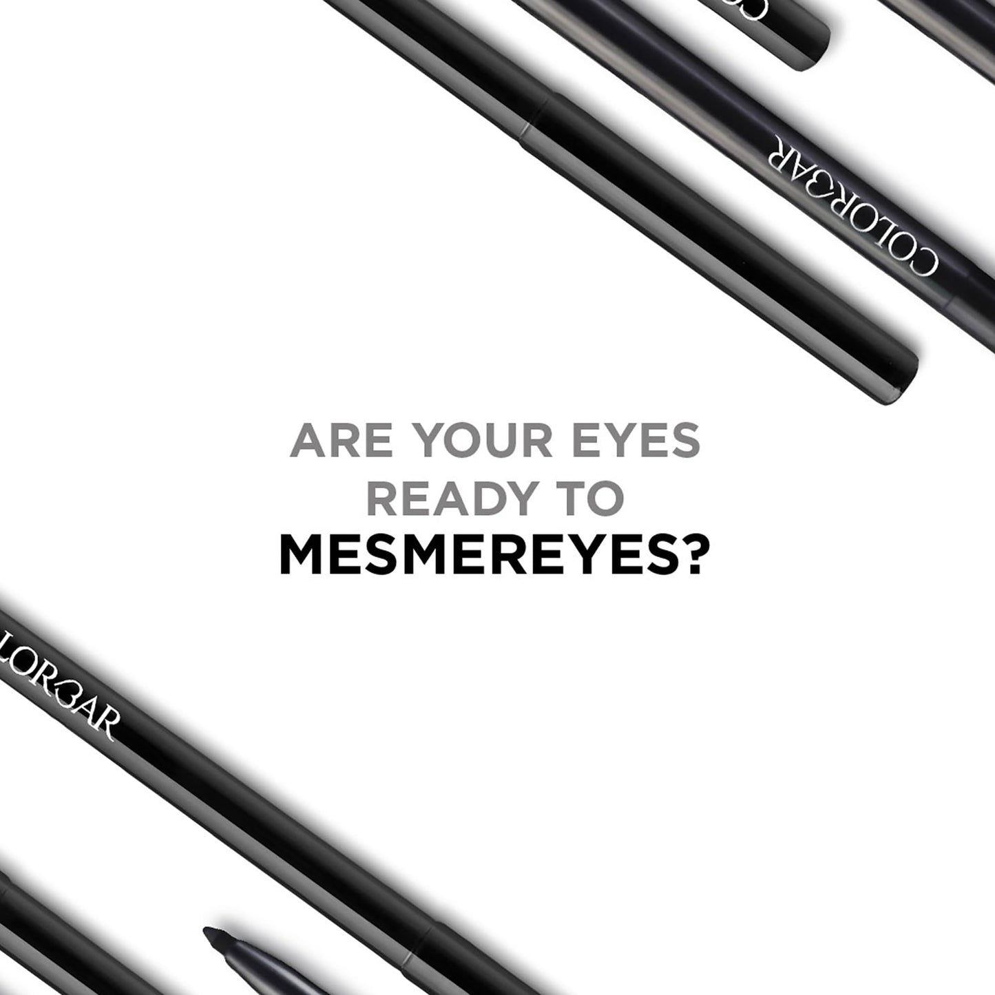 Colorbar Mesmer Eyeliner - Waterproof Black Eyeliner Pencil - Vibrant Make Up with Even Color Pay-Off - Soft and Creamy Texture - 0.01 oz