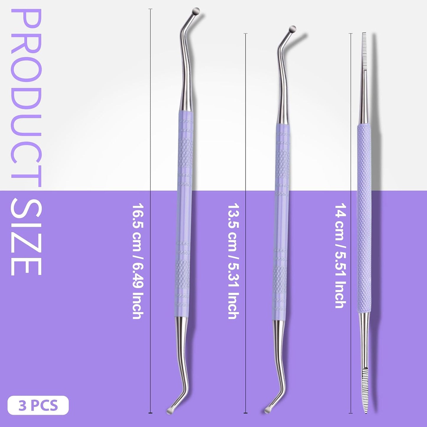 Teenitor Pedicure Tools for Feet, Toenail File and Lifters, Upgraded Professional Surgical Safe Ingrown Toenail Treatment Ingrown Toenail Removal Kit Ingrown Toenail Tool