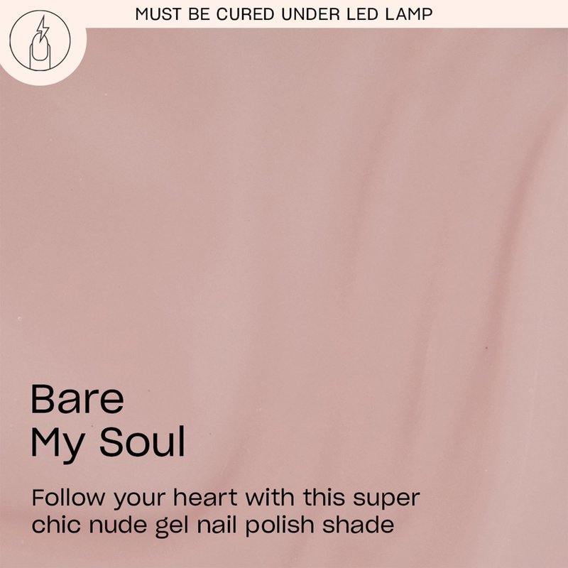 OPI GelColor Bare My Soul | Sheer Soft Beige Crème LED Cure Gel Nail Polish | Salon-Quality Shine, Long-Lasting Wear | Vegan & HEMA Free | 0.5 Fl Oz