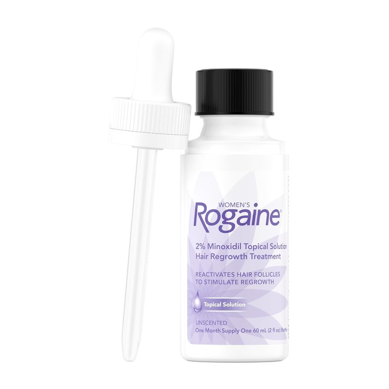 Women's Rogaine 2% Minoxidil Hair Regrowth Treatment - Unscented Topical Solution, 1-Month Supply, 2 fl. oz
