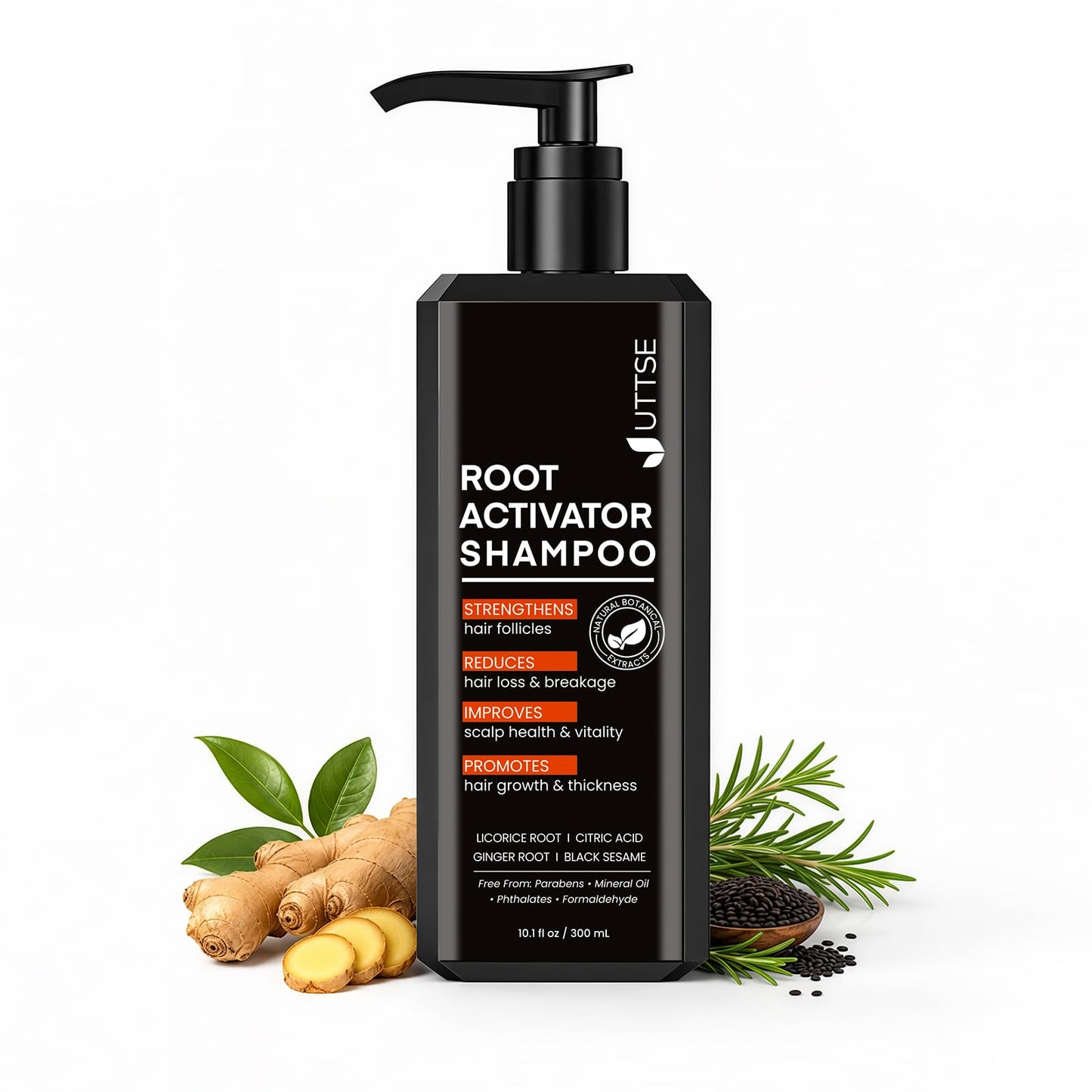 Root Activator Shampoo for Men: Hair Growth Shampoo for Hair Loss and Thinning Hair - 10.1 fl oz / 300 mL