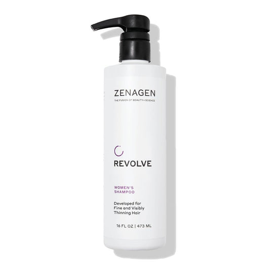 ZENAGEN Revolve Women's Thickening Shampoo | Supports Appearance of Fuller, Healthier-Looking Hair, Developed for Fine & Visibly Thinning Hair, Plant-Based, 5-Minute Treatment, 473 mL / 16 oz