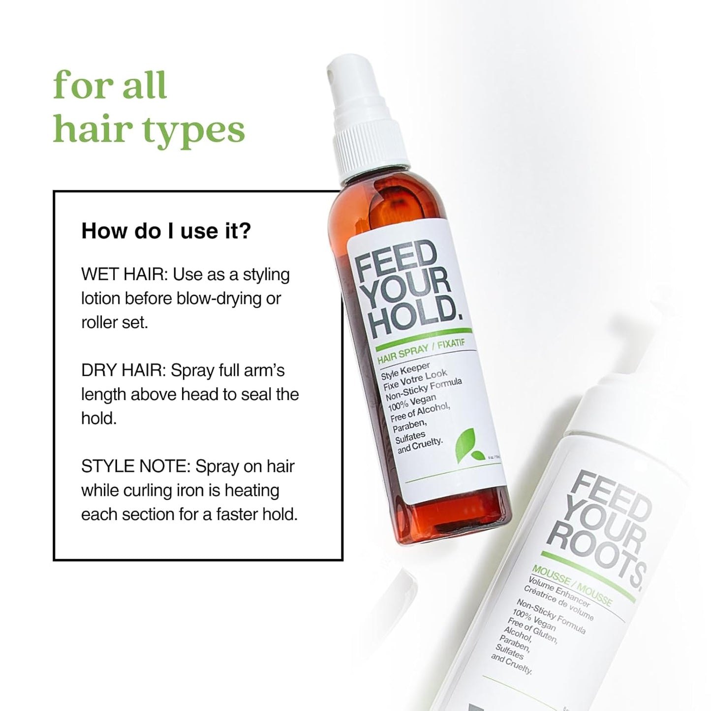 Yarok Feed Your Hold - Volumizing Hair Spray for Fine Hair | Organic, Alcohol-Free, Vegan (4oz)