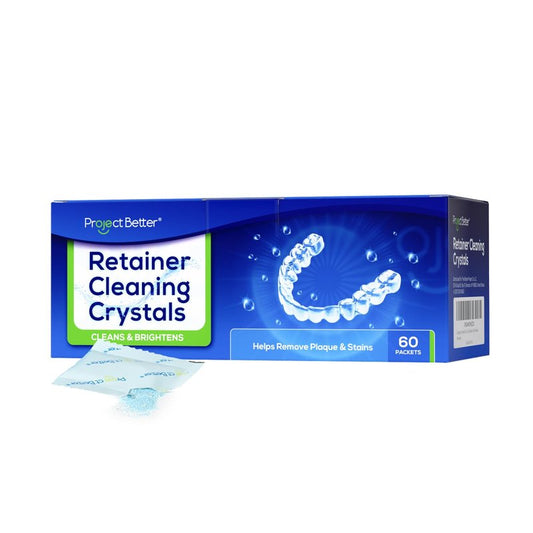 Cleaning Crystals for Clear Dentures and Retainers, (60 Packets)