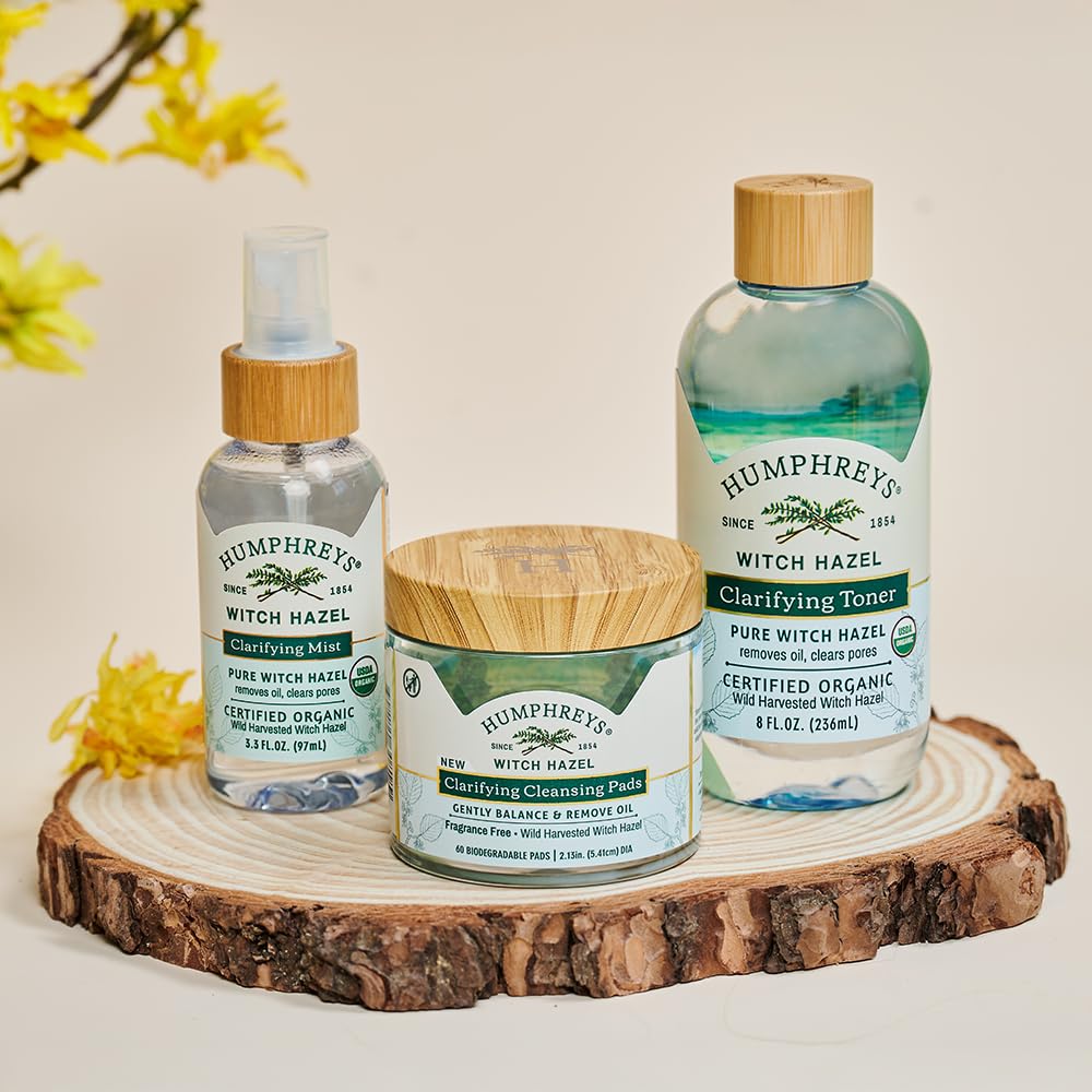 Humphreys Witch Hazel Nourishing Toner | Wild Harvested Witch Hazel & Aloe | Alcohol-Free | Natural | Hydrating | Soothing | 8 Fl Oz