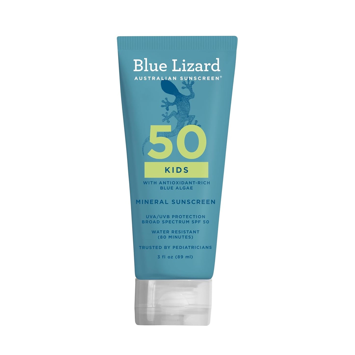 Blue Lizard Kids Sunscreen Lotion - SPF 50 Mineral Formula, Water-Resistant, Paraben-Free | 3 fl oz