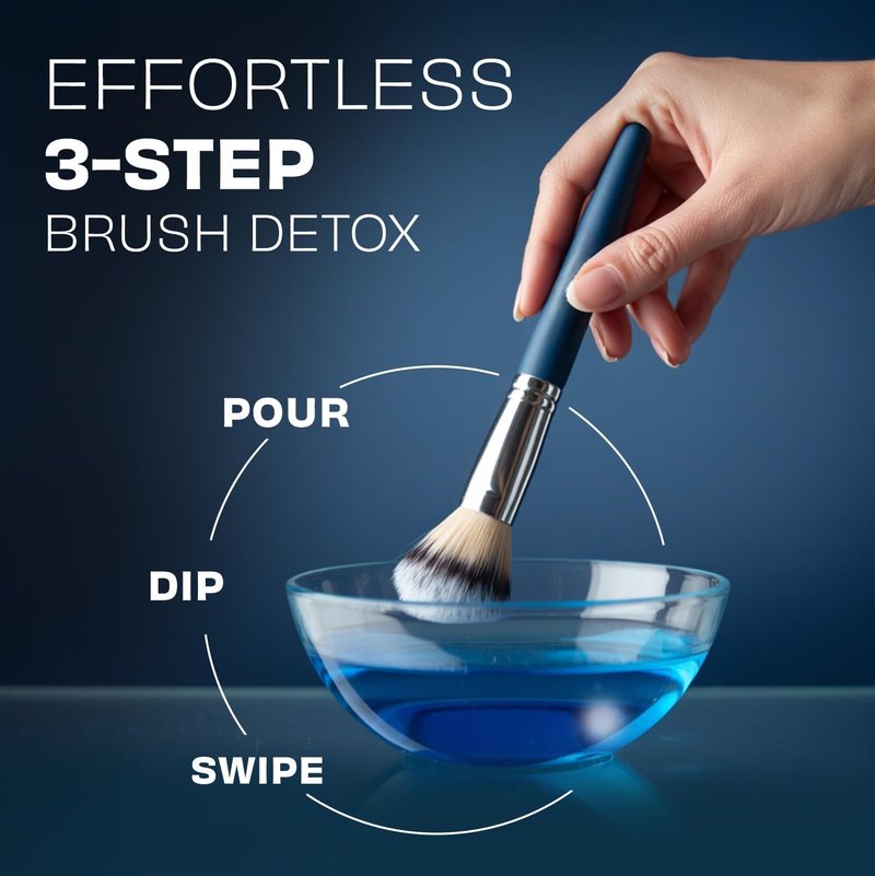 Makeup Brush Cleaner – Quick-Dry, Rinse-Free Formula, 16 oz (2 Pack of 16 oZ)
