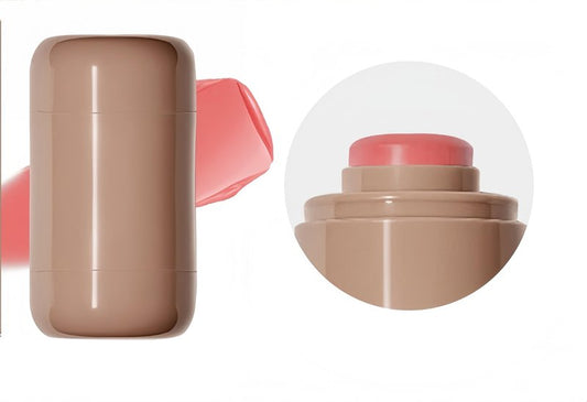 MAEPEOR Matte Blush Stick Creamy Natural Looking Finish Face Blush Long-Lasting Lightweight Buildable Blushes Stick for Cheeks (03 Bright Coral)