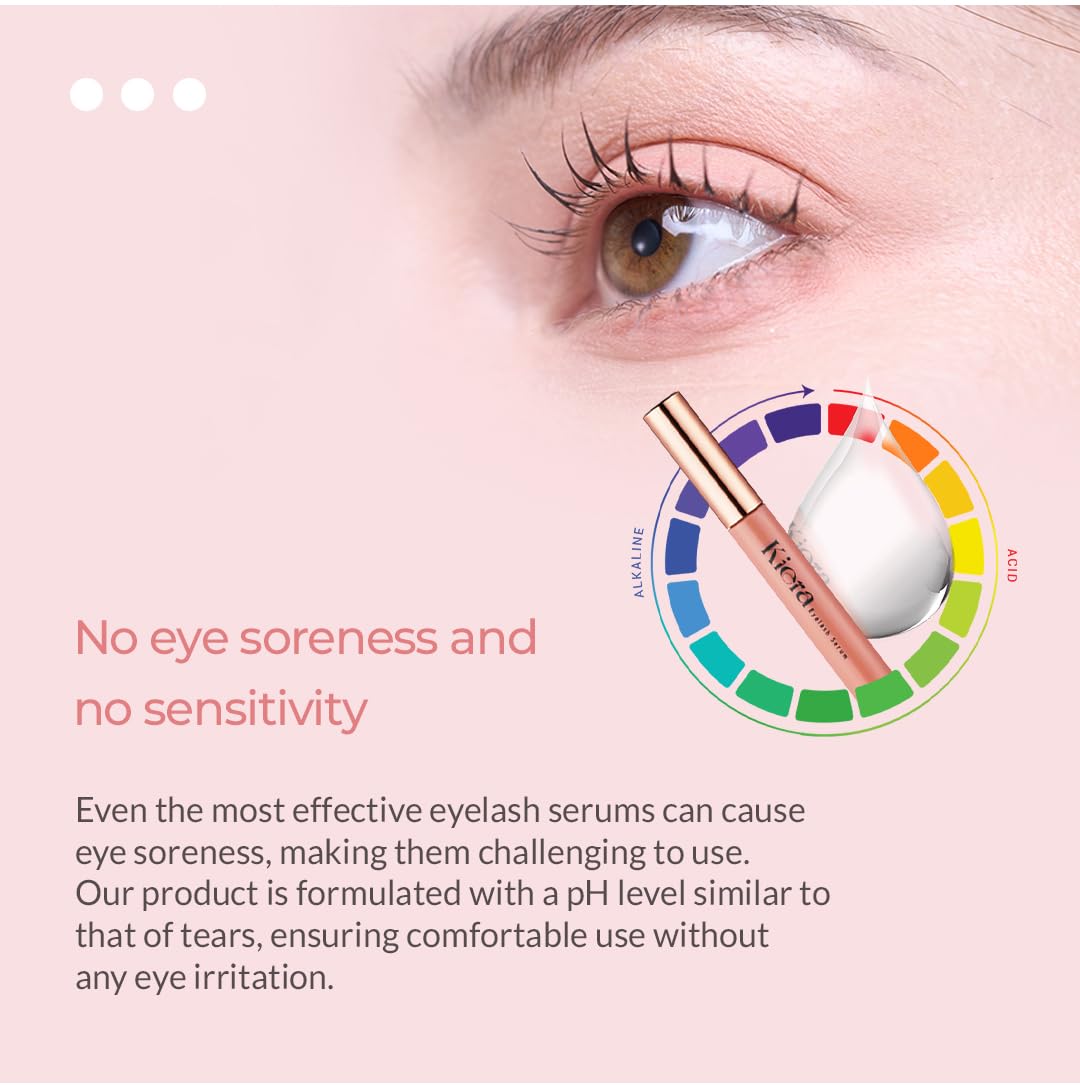KIERA Blooming Eyelash Serum 0.25oz(7.5ml) | Enhancing Eyelash Length & Thickness | Suitable for Eyebrows and Scalp Use