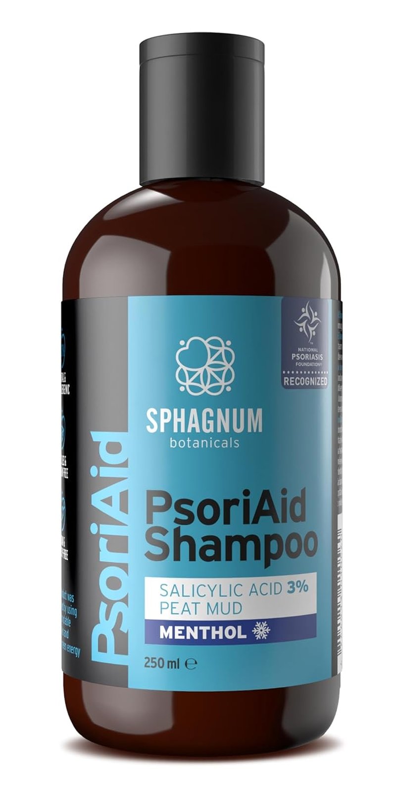 Sphagnum Botanicals Psoriasis Shampoo - Salicylic Acid Relief for Dry Itchy Scalp | 8.45 fl oz