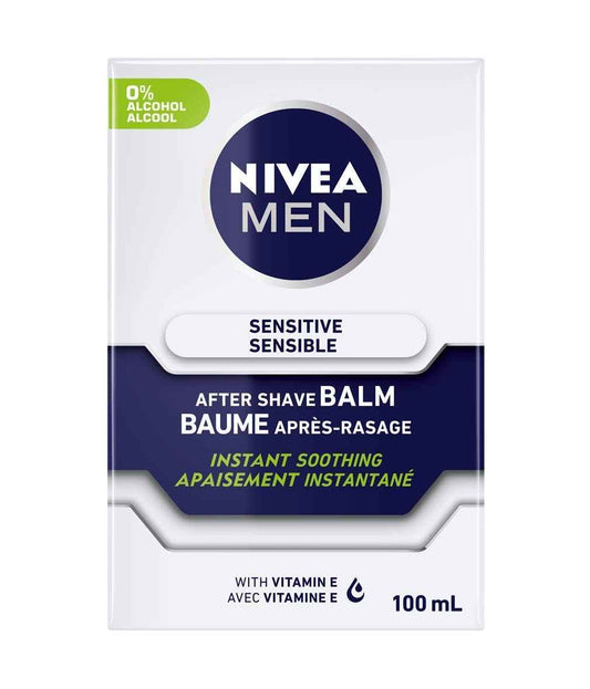 NIVEA FOR MEN Sensitive Post Shave Balm 3.30 oz (Pack of 2)