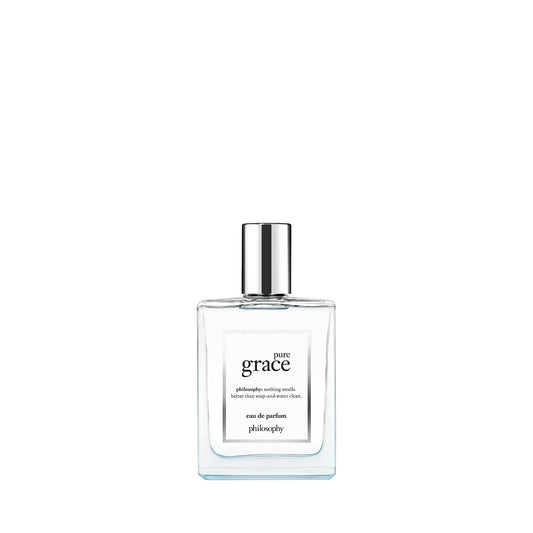 philosophy pure grace eau de parfum - crisp & clean women's perfume - with notes of water lily, leafy greens & musk - long lasting fragrance - 2 fl oz
