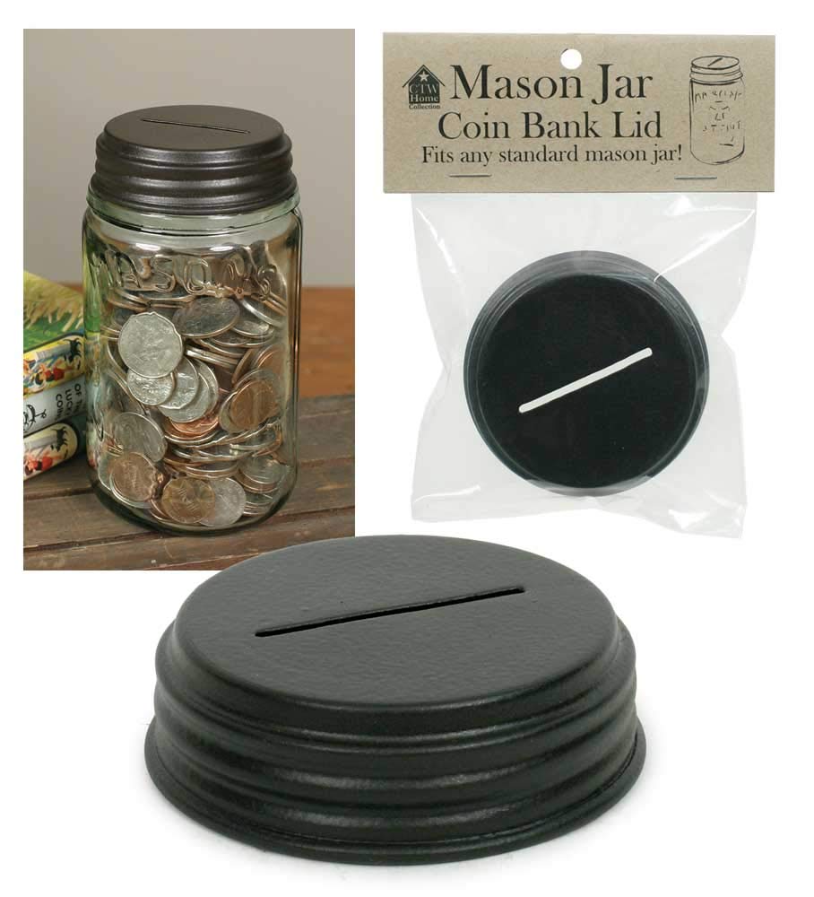 Coin Bank Mason Jar Lid