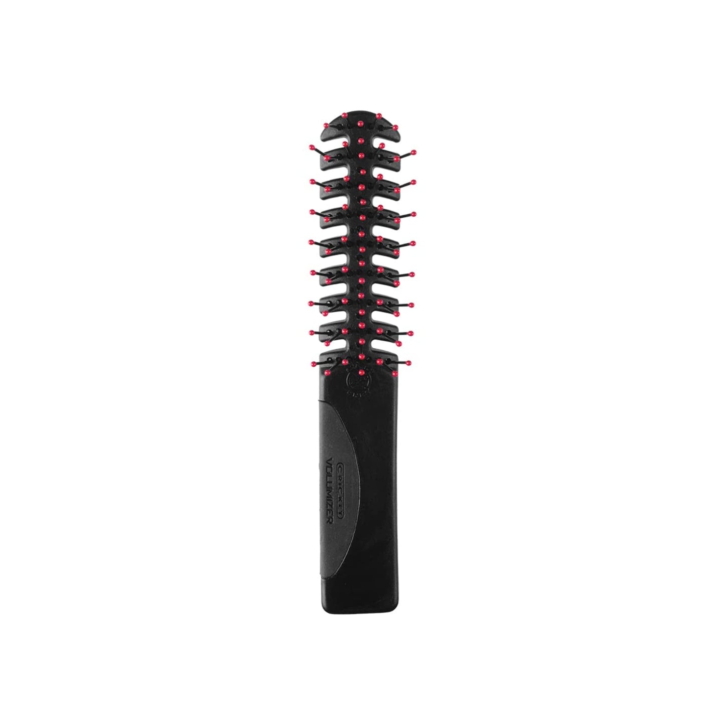 Cricket Static Free Volumizer Hair Brush - Blow Drying, Styling, and Detangling All Hair Types, Long, Short, Thick, Thin, Curly, Straight, and Wavy (Black)