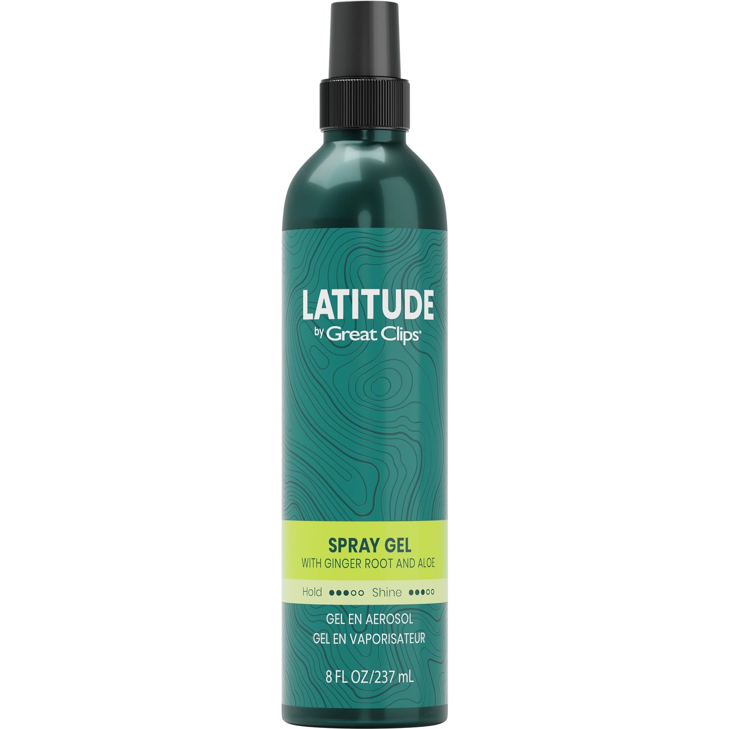 GREAT CLIPS LATITUDE Spray Gel | Hair Gel for Men | Medium Hold + Medium Shine | 8oz | Packaging May Vary