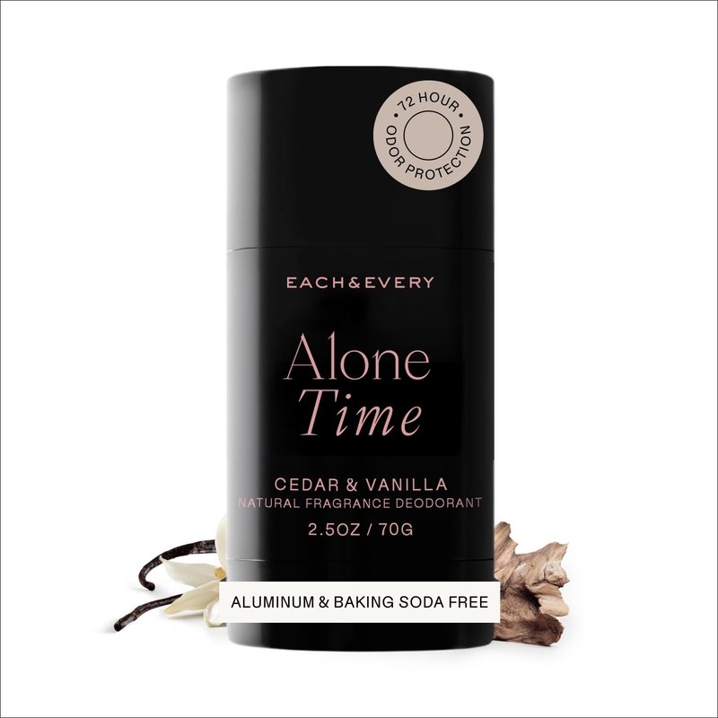 Aluminum-Free Deodorant for Women & Men | Natural 72-Hr Odor Protection, Non-Toxic for Sensitive Skin - Cedar & Vanilla, 2.5oz
