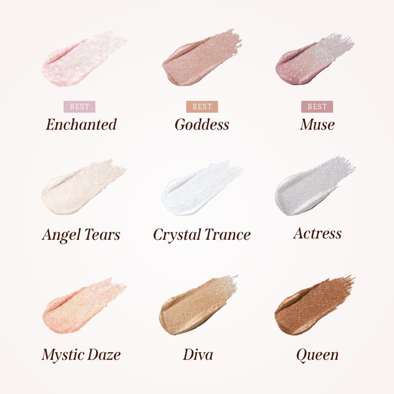DEARDAHLIA Paradise Shine Eye Sequins (Muse) - Lightweight Liquid Glitter Eyeshadow, Minimal Fallout, High-Shine Pearl Finish, Lightweight, Blendable, Vegan Korean Eye Makeup. 0.14 oz