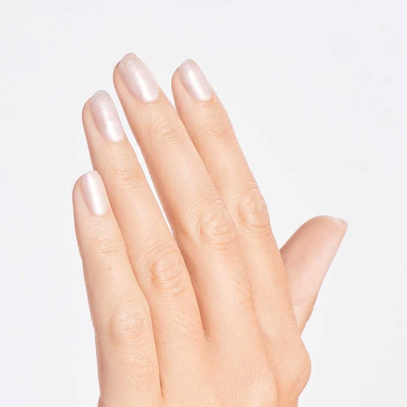 OPI Infinite Shine Throw Me a Kiss | Buildable Soft Sheer Iridescent Pink Long Wear Nail Polish | Vegan, Long Lasting, Streak Free