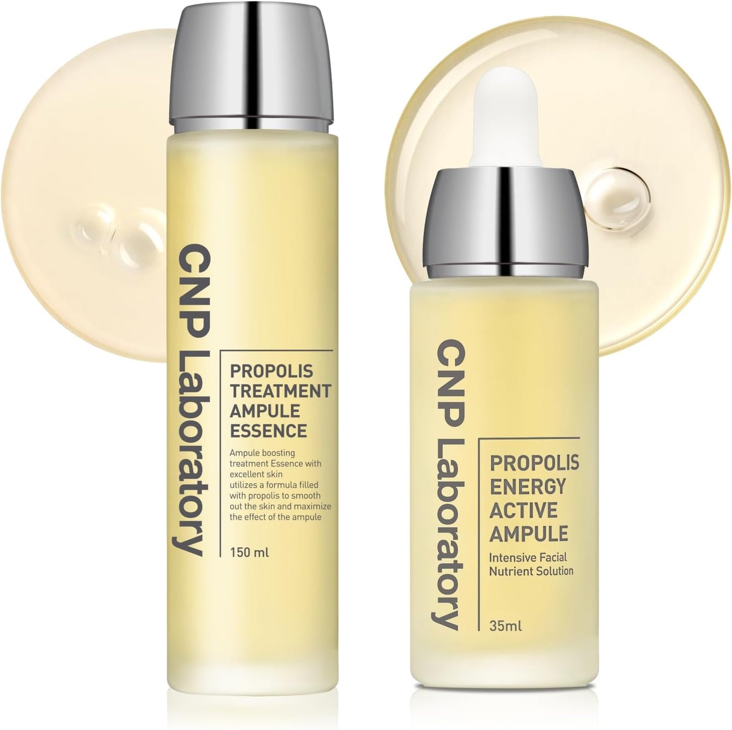 CNP Glow Skin Booster Set - Honey Ceramide Essence & Centella Serum | Propolis-Infused Hydration for Sensitive Skin