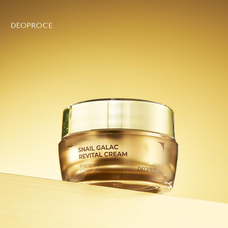 Deoproce Premium Snail Galac Revital Cream 1.76 oz - Snail Secretion Filtrate Korean Skin Care w/Galactomyces Ferment Filtrate, Volufiline, Anti wrinkle, Deep moisturizing Korean Daily Cream