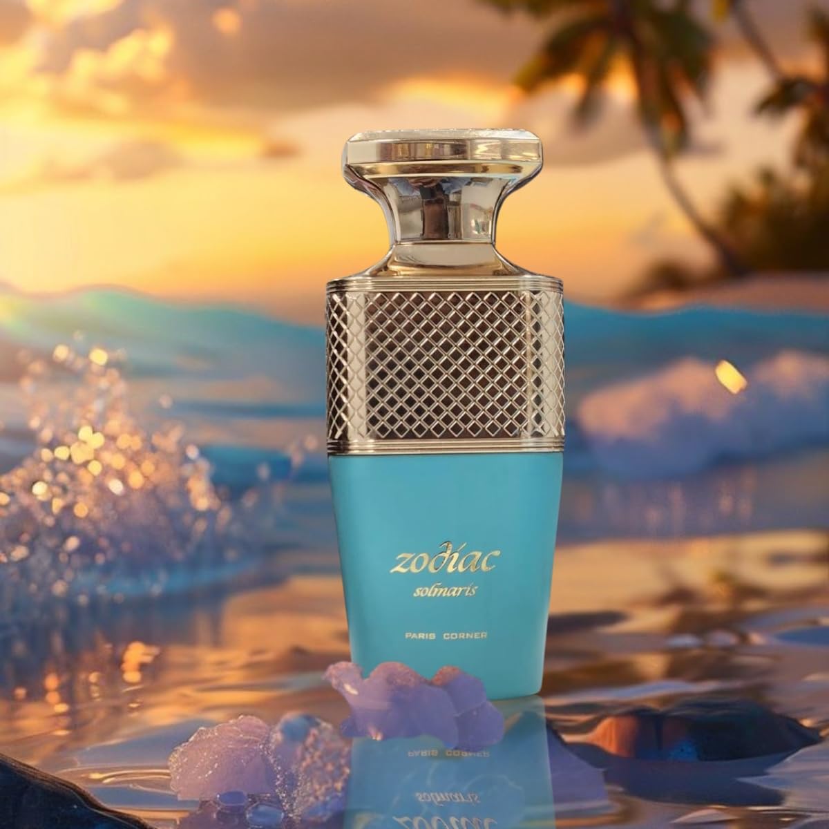 Paris Corner | Zodiac Solmaris Eau De Parfum 3.4 Fl Oz | Unisex Fragrance with Ginger, Sea Salt, Aquatic & Woody Notes | Fresh, Invigorating Marine Scent for Men & Women