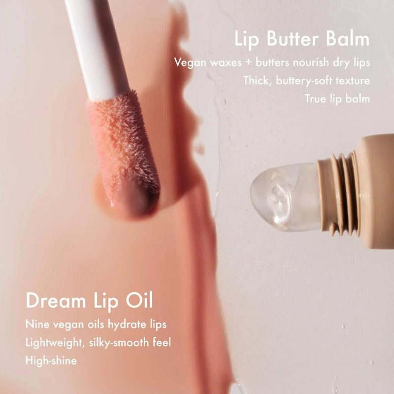 Dream Lip Oil | Hydrating Tinted Lip Gloss with Skincare Benefits - Non-Sticky Formula for Softness & Shine - Bare Sand (0.15 Oz)