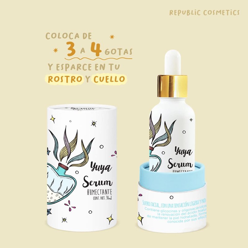 YuYa Night Serum - Hydrating Anti-Aging Makeup Formula with Hyaluronic Acid & Jojoba | 30 ml