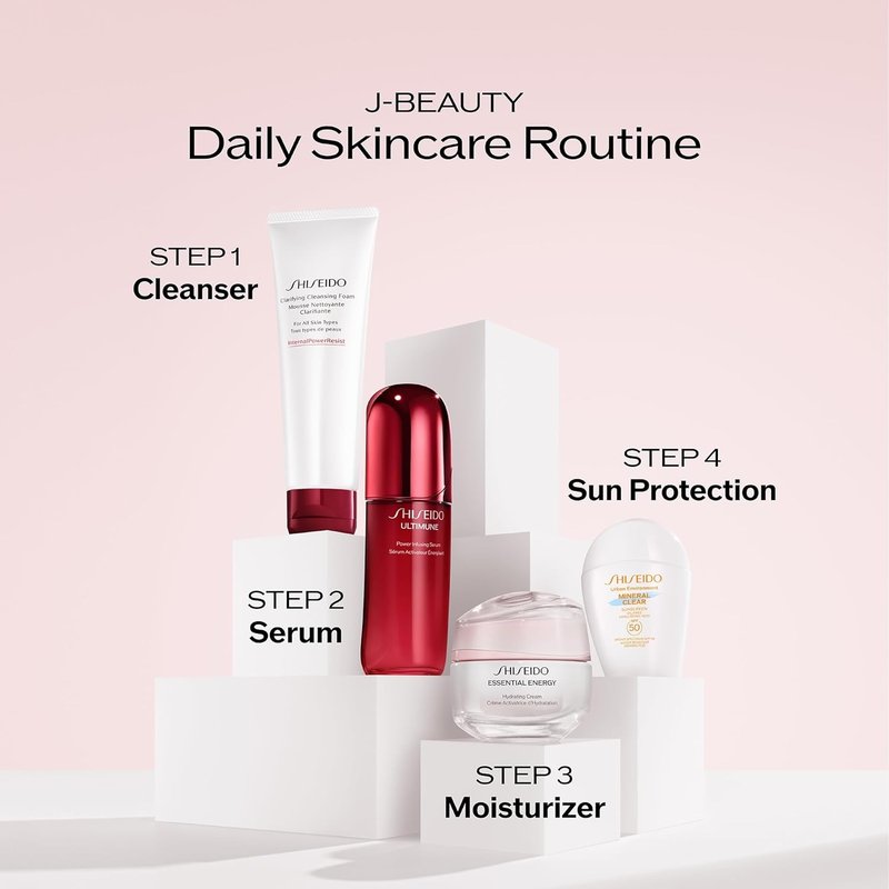 Shiseido Essential Energy Hydrating Cream - Reduces Pores & Fine Lines | 24-Hour Hydration, Vegan, All Skin Types