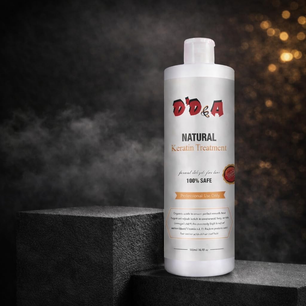 D’D&A KERATIN TREATMENT 100% NATURAL-FORMALDEHYDE-FREE HAIR SMOOTHING TREATMENT FOR FRIZZ CONTROL & SHINE (500ml)