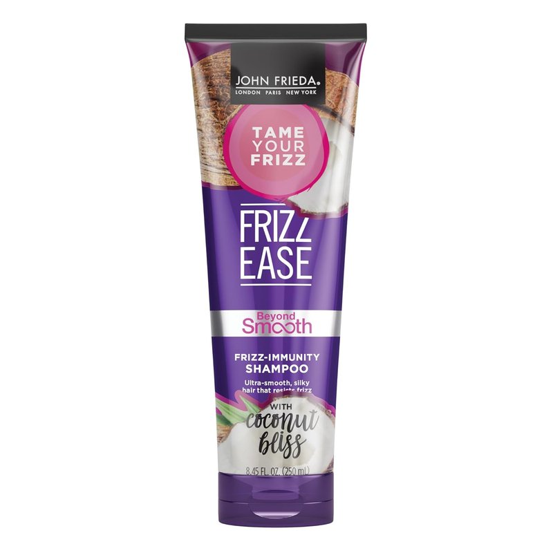 John Frieda Frizz Ease Beyond Smooth Shampoo - Anti-Humidity & Frizz-Resistant, Infused with Coconut Oil | 8.45 Oz