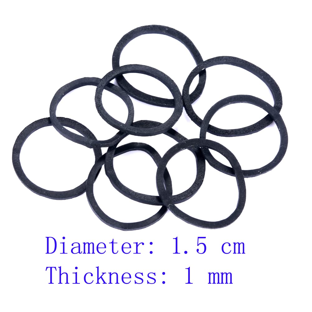 Mini Rubber Black Elastic Hair Ties Bands with a Box, BEBEEPOO 2500pcs Small Black Rubber Bands for Hair, Soft - No Damage - STRONG - REUSEABLE (2500pcs black)