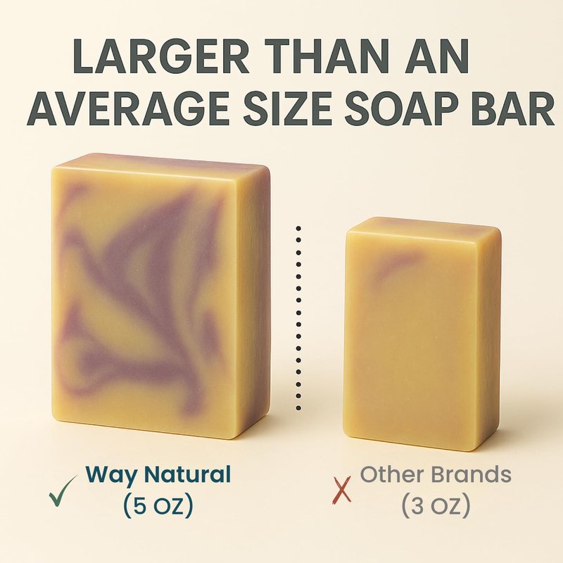 Goat Milk Soap Bar Variety 3-Pack | Natural Handmade Cold Process Soap - 5oz Bars in Lavender, Cherry Almond & Honey Oatmeal