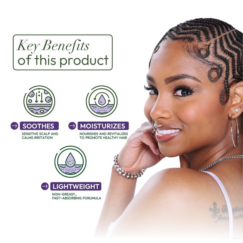ORS Olive Oil Braidzone Scalp Oil - Nourishing Lavender & Acai Blend | 4.3 oz (Pack of 4)