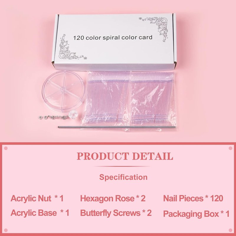 Professional Electric Nail Drill Machine - 120Pcs Clear Nail Color Swatches for Gel Polish | Finger & Toe Nail Care