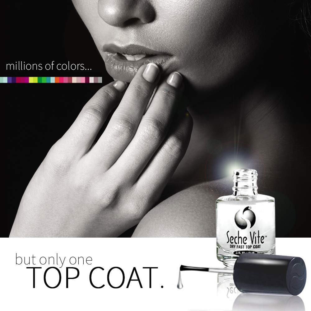 Seche Clear Vite - Base Coat & Top Coat for Long-Lasting Nail Polish | Quick-Dry Formula