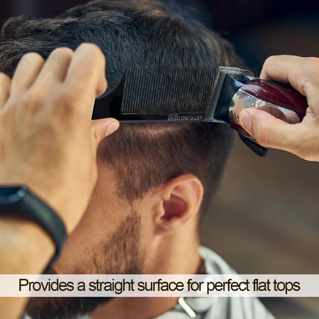 12 Pack – No. 403 Flexible Fade Barber Clipper Combs. Thin Blending & Cutting Combs for Flattops, Scissor Over Comb, Clipper Over Comb – Individually Wrapped, Stain Resistant