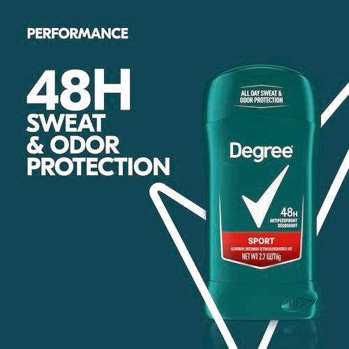 Degree Men Original Protection Antiperspirant Deodorant, Sport, 2.7 oz pack of 6