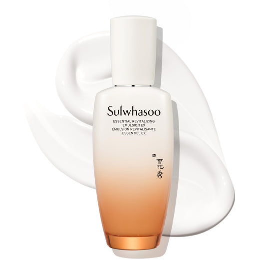 Sulwhasoo Essential Balancing Emulsion | Lightweight Korean Face Moisturizer | Hydrates & Softens Skin | Daily Lotion for Dry, Normal & Combination Skin | Korean Skincare, 4.22 fl. oz.