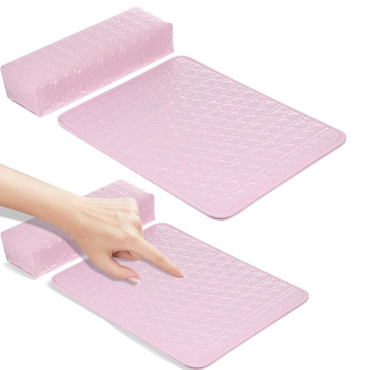 Beavorty Manicure Hand Pillow Wrist Rest Cushion Waterproof Nail Art Arm Support for Salon Use 14.76X11.41X0.39 Inch Comfortable Nail Tech Accessory