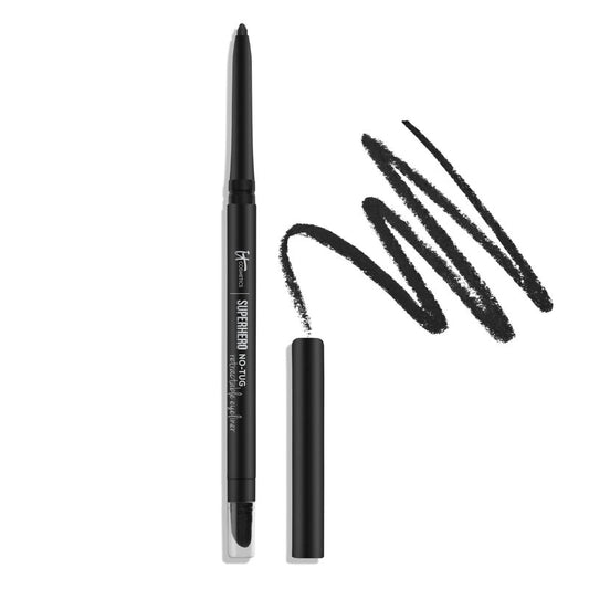 IT Cosmetics Superhero No-Tug Retractable Eyeliner, Silk Taupe - All-Day Wear, Waterproof Formula Won’t Smudge - With Avocado Oil, Chamomile Extract, Vitamin E & Carnauba Wax - 0.008 oz