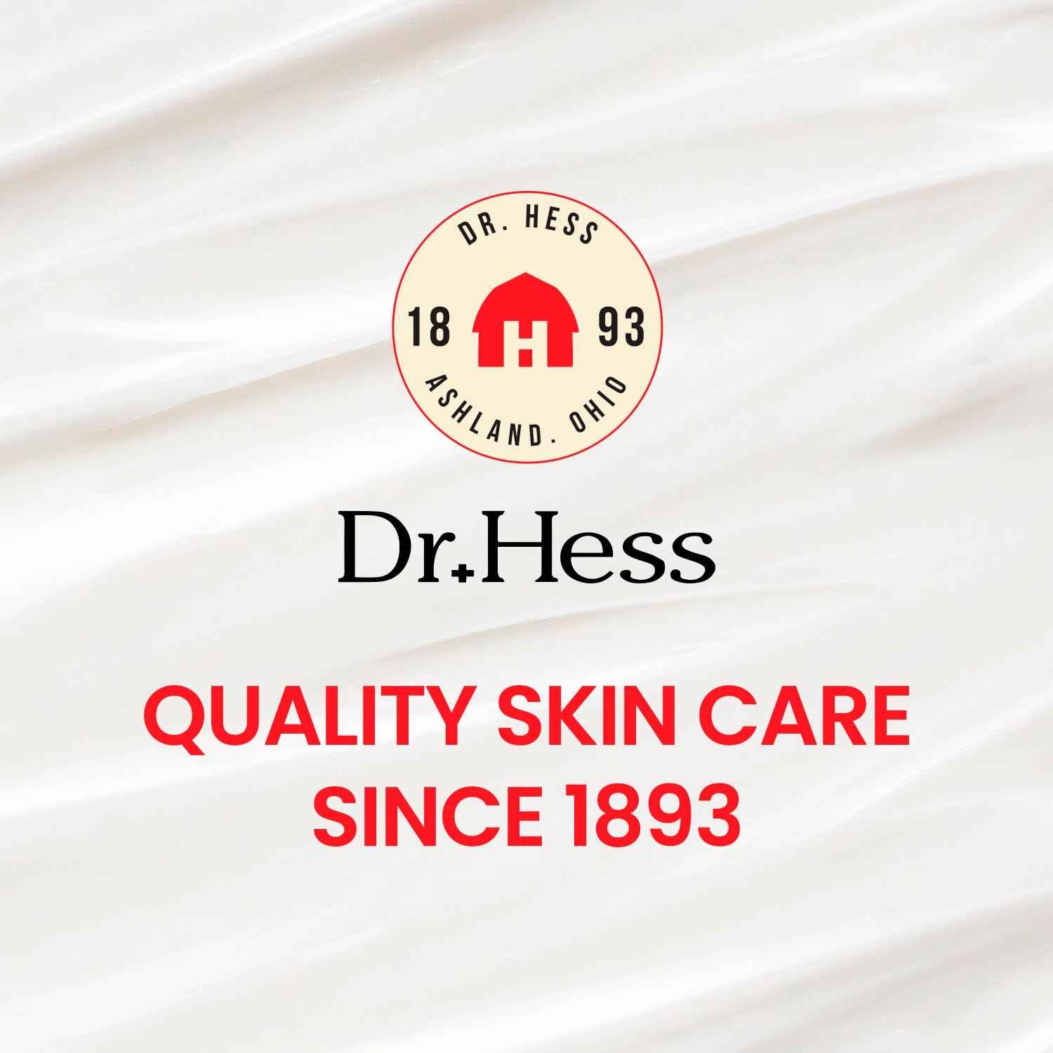 Dr. Hess Skin Moisturizer for Bed Sore Prone & Dry Skin, All Natural with Lanolin, Olive Oil, Jojoba Oil & Beeswax, Paraben & Sulfate Free, Hydrating Body & Face Cream, 4 oz, 2 Pack