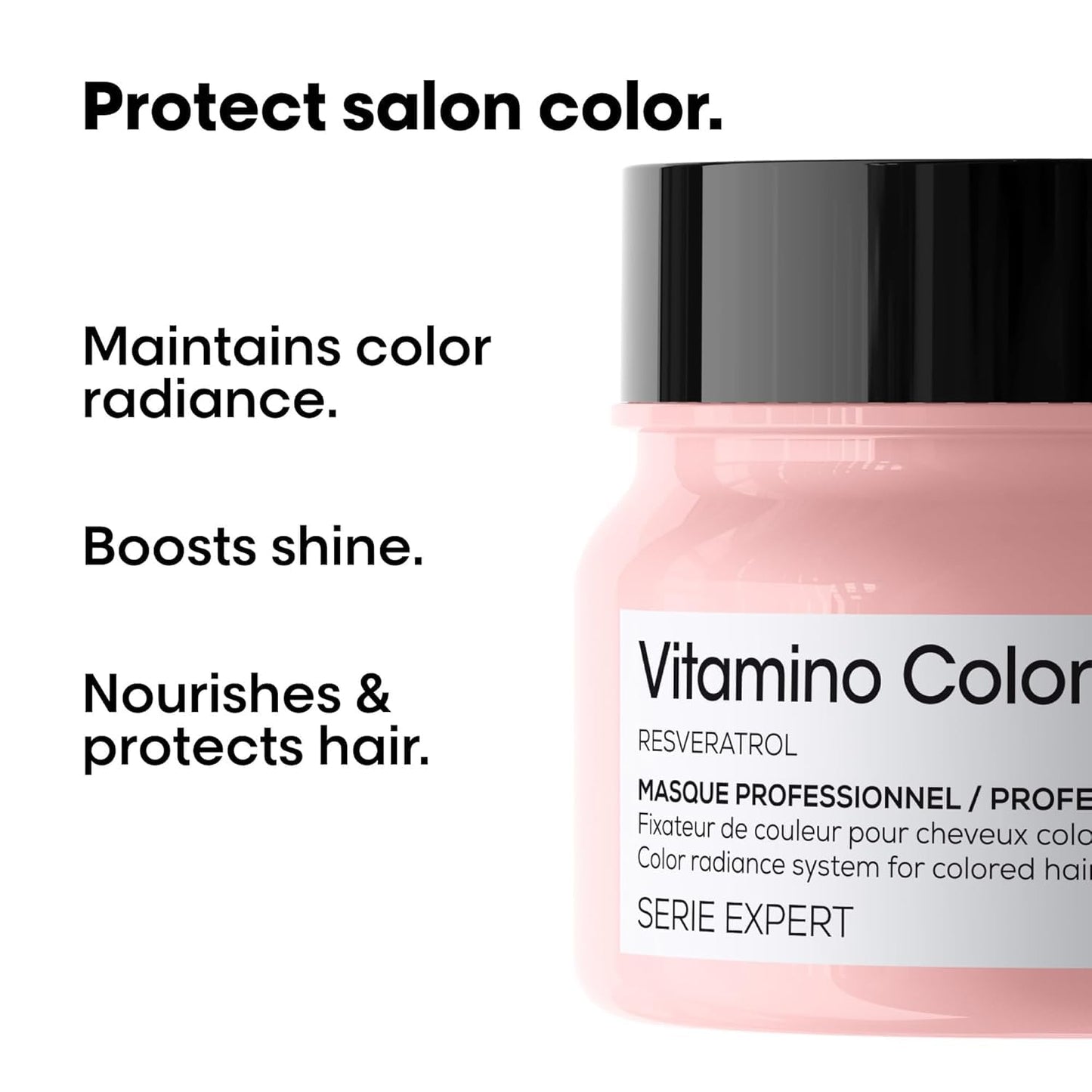 L'Oréal Professionnel Paris Vitamino Color Hair Mask - Protects & Preserves Hair Color, Enhances Shine & Vibrancy, Moisturizes & Detangles