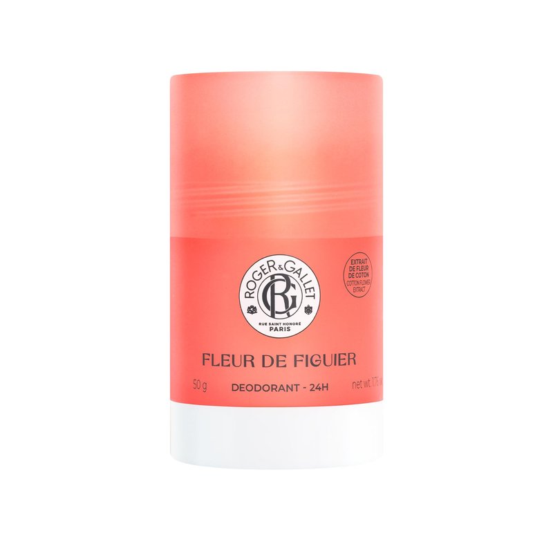 Roger & Gallet 24H Deodorant, Aluminum-Free Odor Protection with Natural-Origin Ingredients, Gentle on Sensitive Skin, Long-Lasting Freshness (Fig Blossom | 1.7 oz)