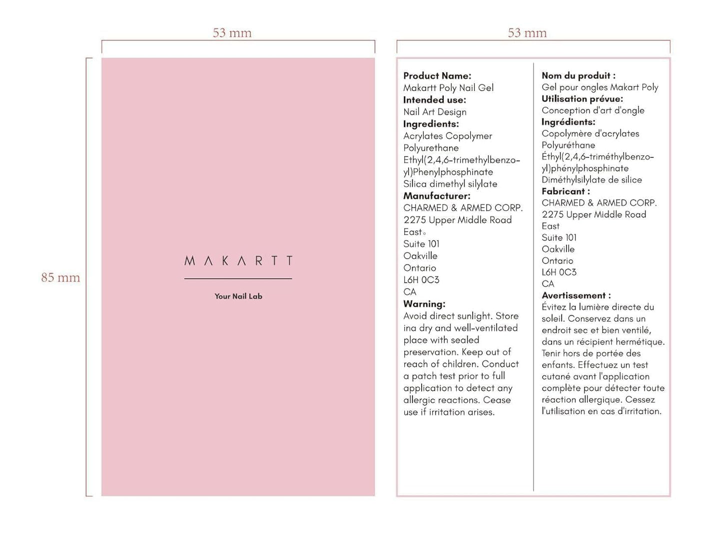 Makartt Poly Nail Gel Natural Pink 50ML: Professional Gel Builder for Nail Extension Nail Strengthener Sculpture Beauty Gift 3D Gels Molder Nail Art Easy DIY at Home Salon