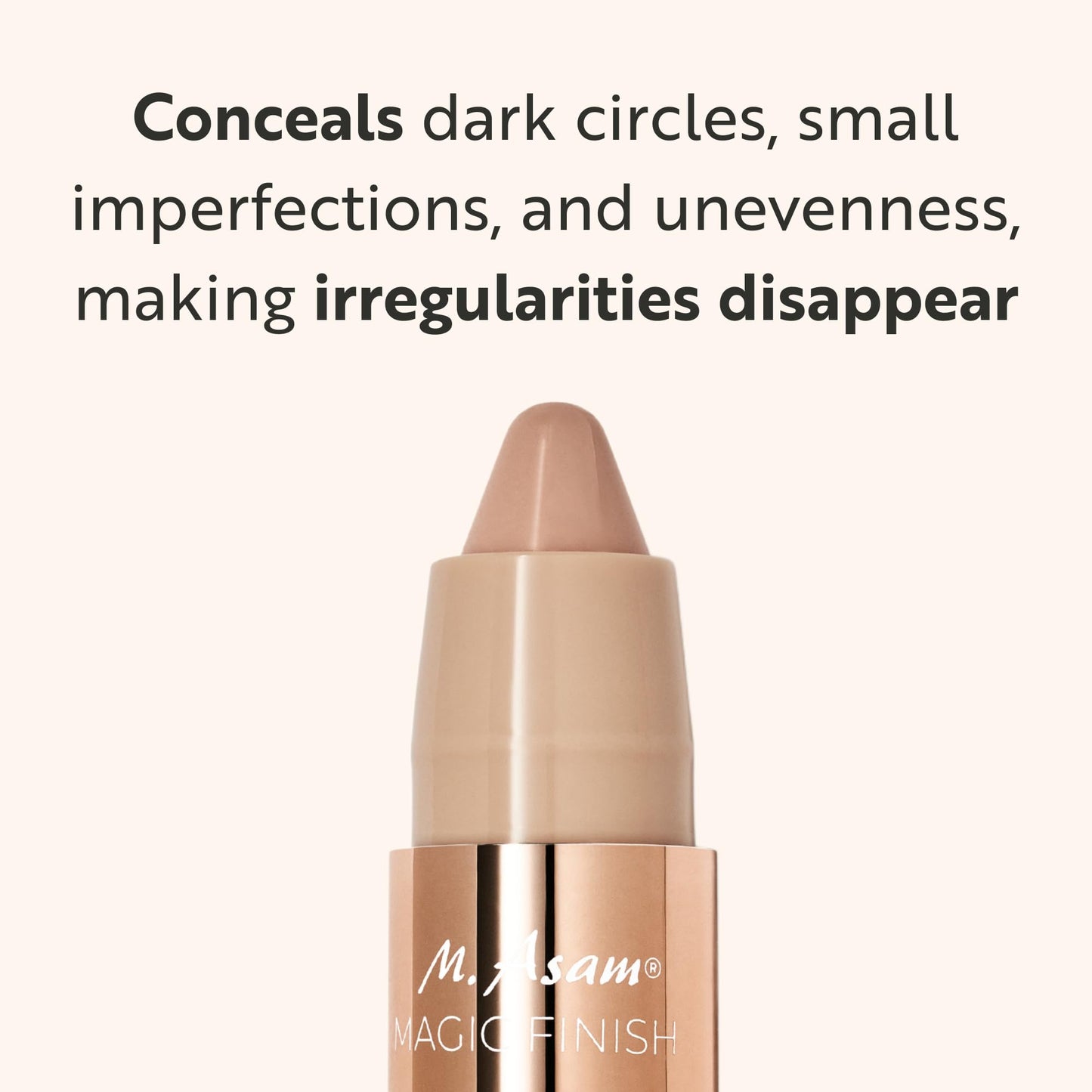 M. Asam MAGIC FINISH Perfect Blend Concealer Ivory (3g) – Long-Lasting Concealer Stick, Under Eye Brightener, Liquid-Glide Texture, Natural Look & Coverage, Face Makeup For All Skin Types