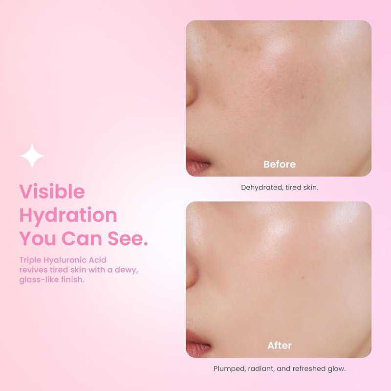 Glow Skin Prep Primer Serum - Hydrating Makeup Gripping Base with Triple HA & Biopeptides | 45 ml / 1.52 fl. oz.
