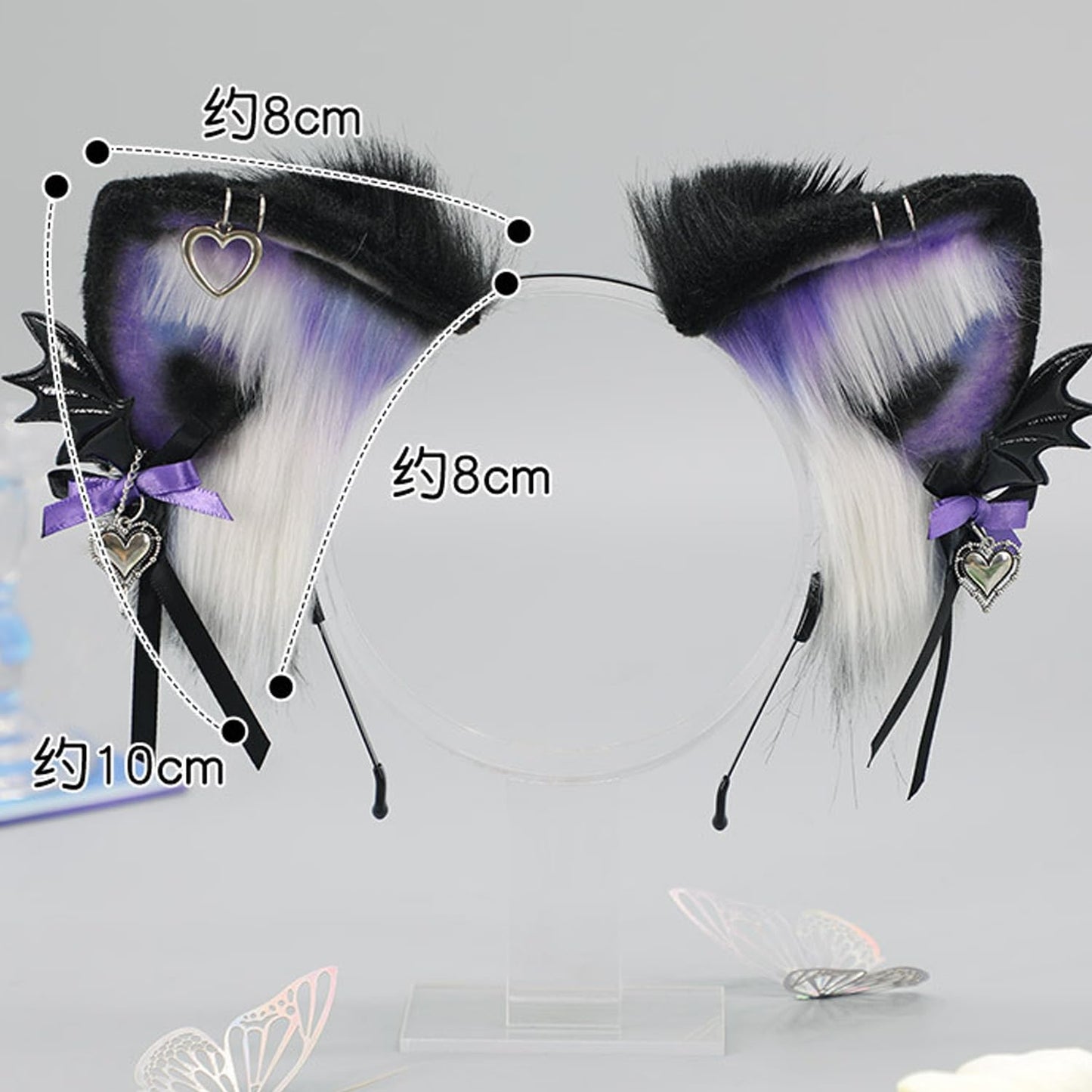 Faylay Women Fashion Cat Ear Headband Furry Cosplay Party Stylish Hairband Accessories (JYLL)