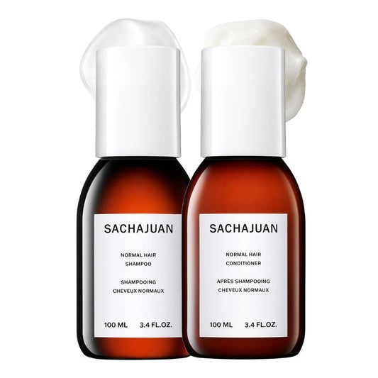 SACHAJUAN Normal Hair Shampoo and Conditioner Set | Ocean Silk Technology for Everyday Cleansing, Volume & Shine | Lightweight Hydration & Detangling | Vegan & Paraben-Free | Pack of 2 (3.4 oz)