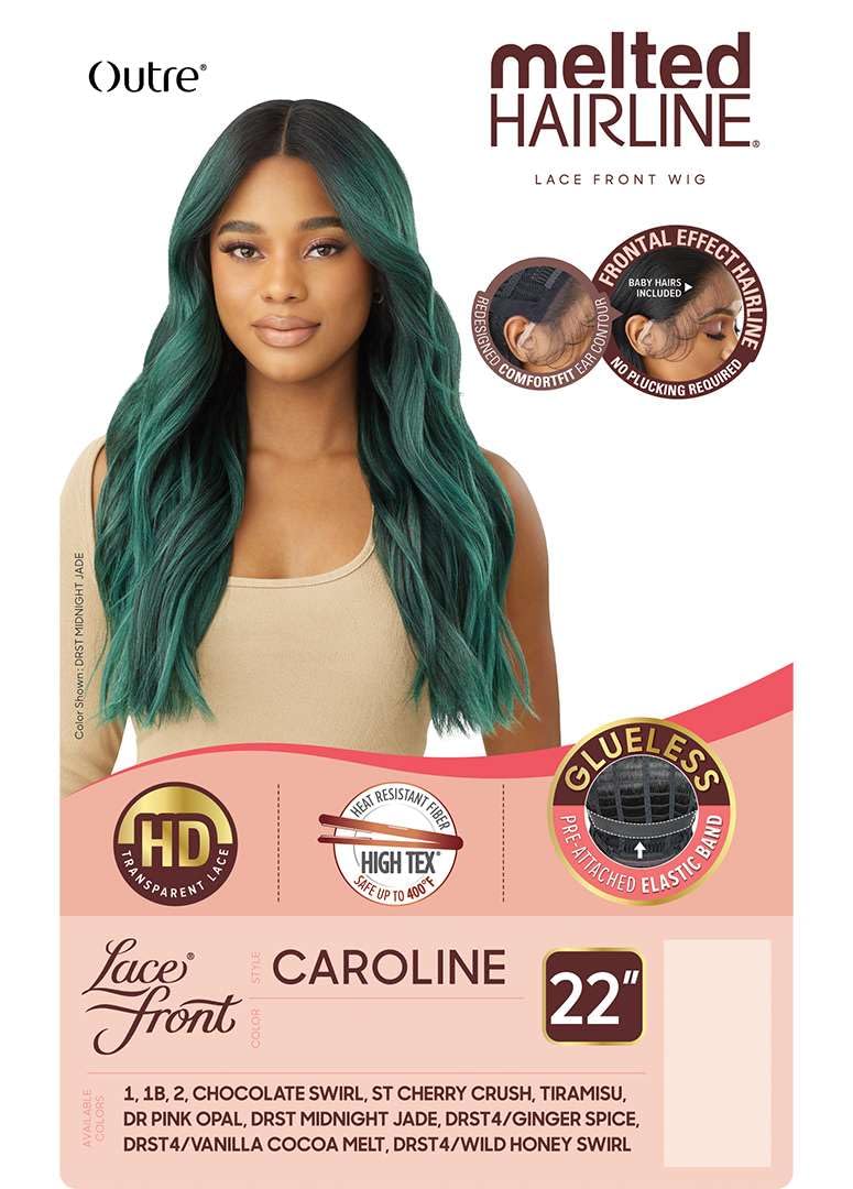 Outre Lace Front Wig - Melted Hairline - Caroline (JET BLACK 1)