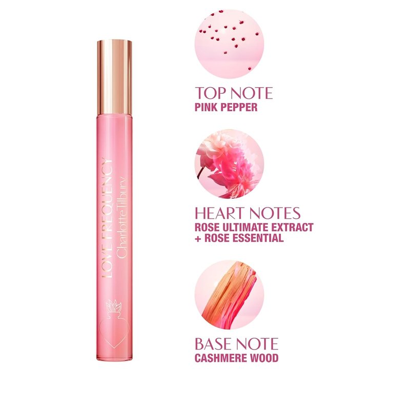 Charlotte Tilbury Love Frequency Eau De Parfum - Pheromone-Enhancing Floral Scent | Long-Lasting Patchouli, Musk & Rose Notes